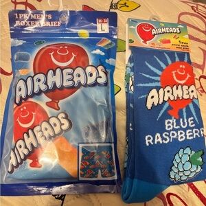 Blue Raspberry Airhead Boxer Briefs and Socks for Men